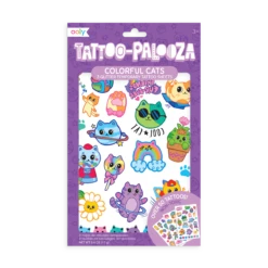 Ooly Colorful Cats Tattoos
