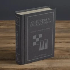 Vintage Bookshelf Checkers & Backgammon