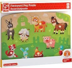 Farmyard Peg - 10pc Puzzle