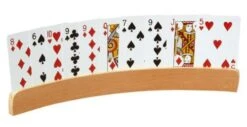 2pc Curve Shape Wooden Card Holders