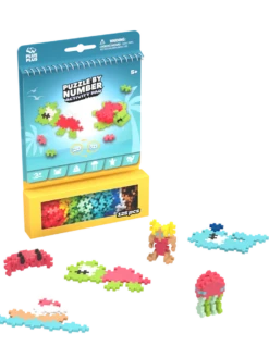 PLUS-PLUS Plus Plus Puzzle By Number - Activity Pad - Ocean