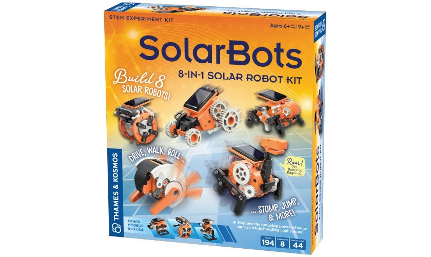SolarBots: 8-in-1 Solar Robot Kit SolarBots: 8-in-1 Solar Robot Kit -Toyology Toys 48920fbe2a25ed5e37612db5ab08b410