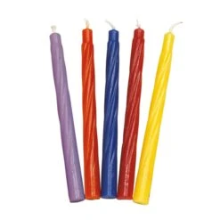Chanukah Candles- Multicolored 5 Chanukah Candles- Multicolored -Toyology Toys 62b31280b9127532d2f606342f22652d