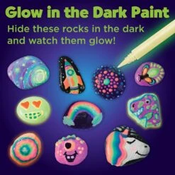 Glow In The Dark Rock Painting Kit -Toyology Toys 668cd8e50e01b336c962ea8ac907ee96