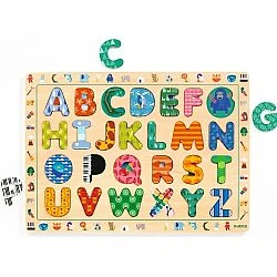 ABC International Puzzle Djeco ABC International Puzzle -Toyology Toys 6ea1685db83c3a87a41ea6af6e6949c0