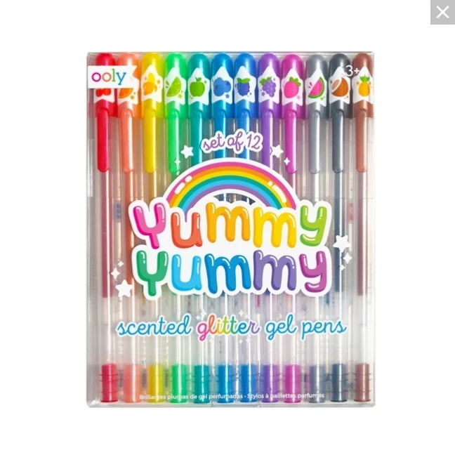 Yummy Yummy Scented Glitter Gel Pens Ooly Yummy Yummy Scented Glitter Gel Pens -Toyology Toys 77f87ff51f1f9982d303b53663c0cb64