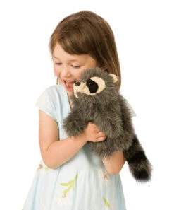 Folkmanis Baby Racoon Puppet -Toyology Toys 830a4cc37a7ce8070880d4392f58b633