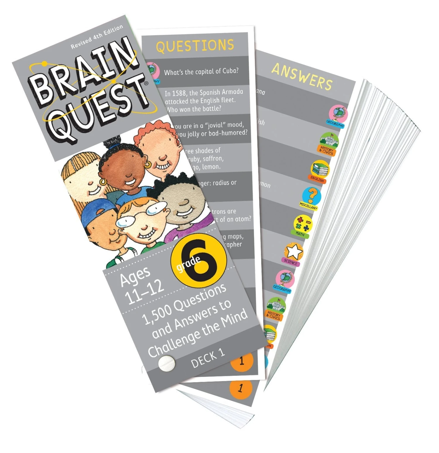 Brain Quest Grade 6 Brain Quest Grade 6 -Toyology Toys 8af85284ba93fa77477fca3e14656613