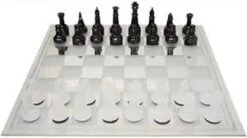 Mirror Board Glass Chess Set -Toyology Toys 8c927aab5049863b3479138953f988f9
