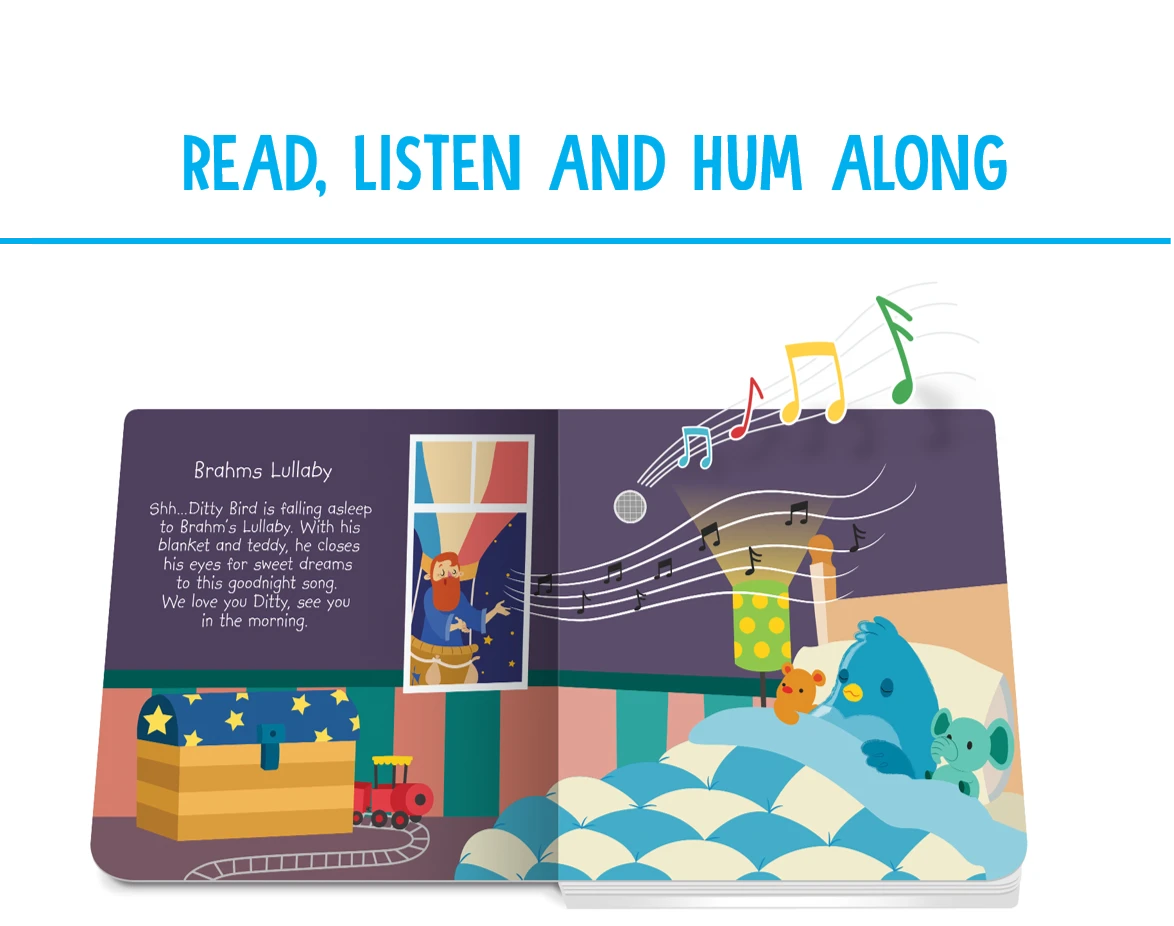 Ditty Bird Bedtime Songs Book Ditty Bird Bedtime Songs Book -Toyology Toys 921887176eb6c48791d05ead8780316d