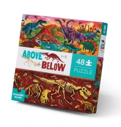 Crocodile Creek Above/Below Dinosaur World - 48pc Floor Puzzle