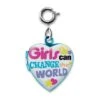Charm It! Girls Can Change The World Charm