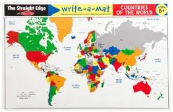 Melissa & Doug Countries Of The World Write-a-Mat