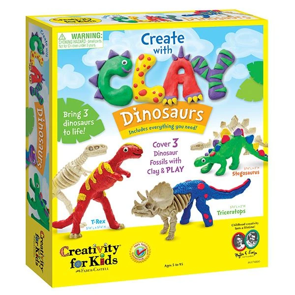 Create with Clay Dinosaurs Create With Clay Dinosaurs -Toyology Toys Create with Clay Dinosaurs ToyologyToys 242