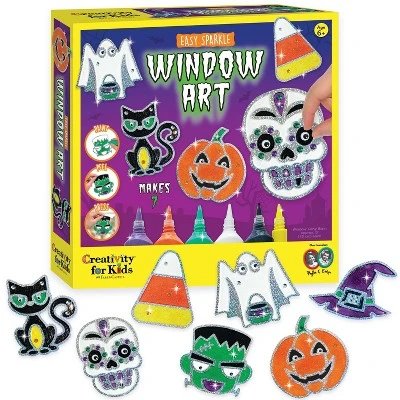 Halloween Easy Sparkle Window Art Halloween Easy Sparkle Window Art -Toyology Toys Halloween Easy Sparkle Window Art ToyologyToys 263