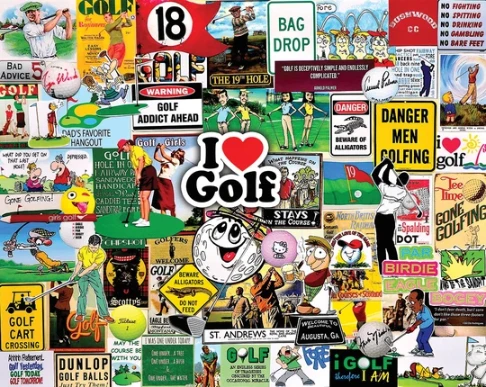 I Love Golf - 1000pc Puzzle I Love Golf - 1000pc Puzzle -Toyology Toys I Love Golf 1000pc Puzzle ToyologyToys 851