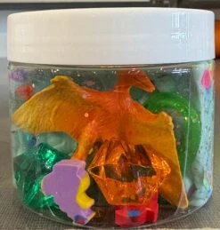 Fun Size Sensory Dough - Blue Dyno Myte -Toyology Toys IMG 2907