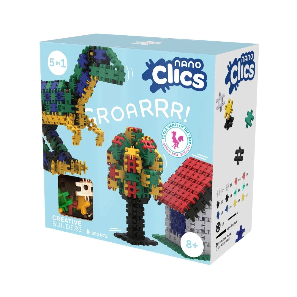 Nano Clics Creative 500pc Groar Nano Clics Creative 500pc Groar -Toyology Toys NC003 1
