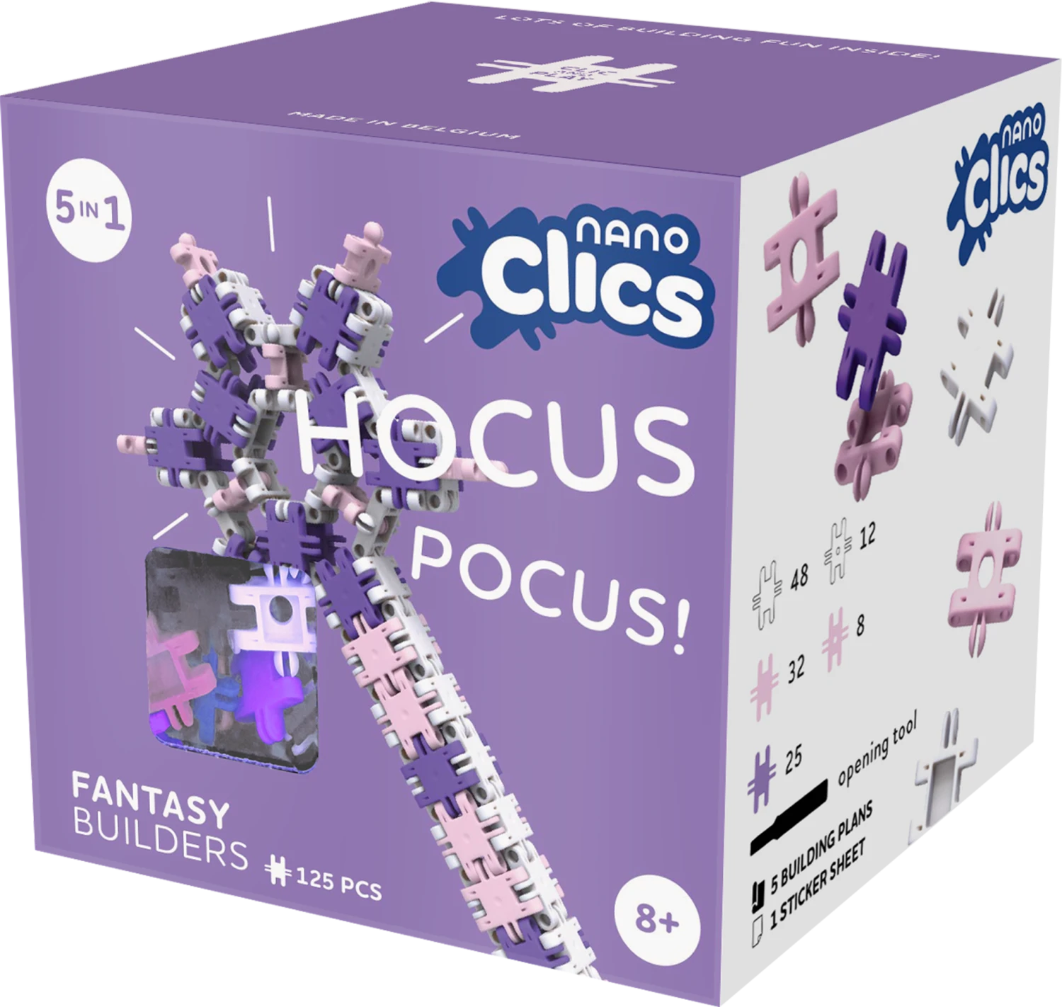 Nano Clics Fantasy 125pc Hocus Pocus Nano Clics Fantasy 125pc Hocus Pocus -Toyology Toys NC004 Nano Clics Fantasy Builders 125pcs