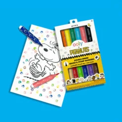 Ooly Peanuts Brush Stamp Markers -Toyology Toys OOLY Peanuts Double Ended Brush Stamp Markers Package Snoopy