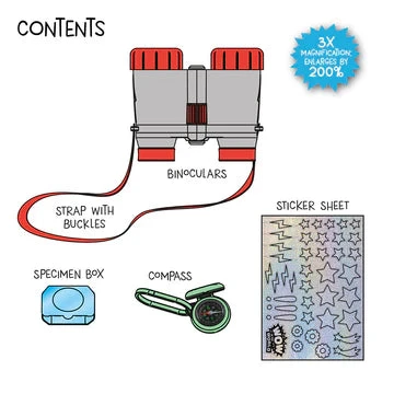 Wow in the World: Kids' Binoculars & Nature Explorer Kit Wow In The World: Kids' Binoculars & Nature Explorer Kit -Toyology Toys Shopify WOWBinoculars Contents 360x e5aba3d7 494a 44ef b21e 0631e6a6d9e7