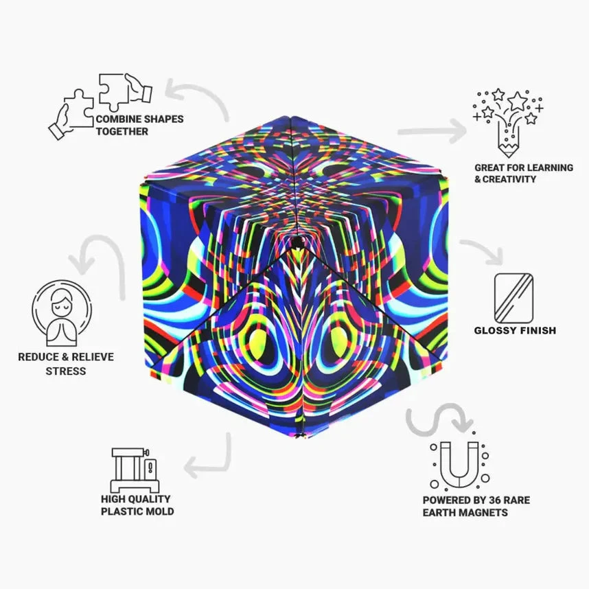 Shashibo Art Worx - Technicolor Shashibo Art Worx - Technicolor -Toyology Toys Technicolor copy