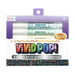 Ooly Vivid Pop! Water Based Paint Markers - Metallic