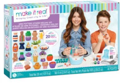 Make It Real Mini Pottery Studio Deluxe Set