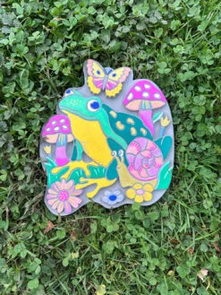 Marker By Number Frog & Mushroom Garden Stone -Toyology Toys brst9401 3