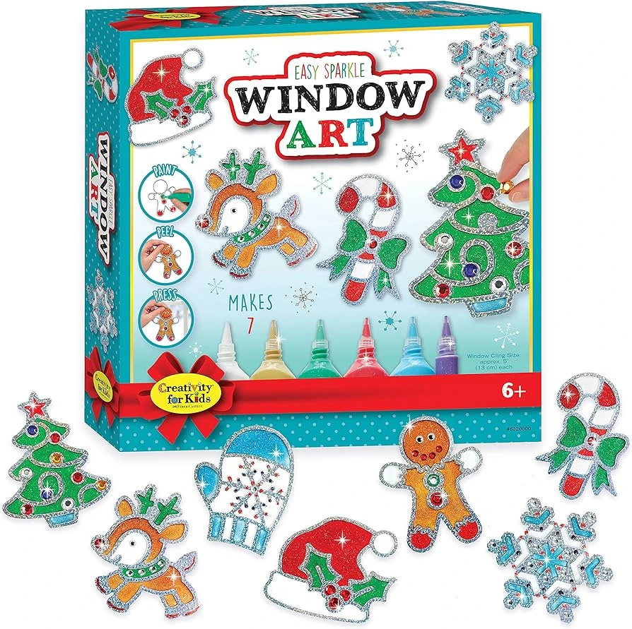 Holiday Easy Sparkle Window Art Holiday Easy Sparkle Window Art -Toyology Toys