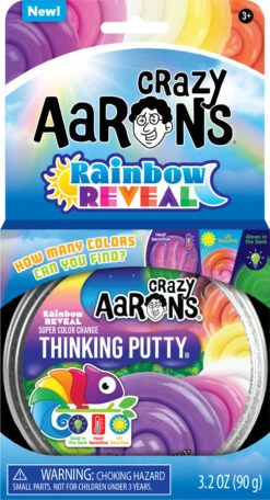 Crazy Aaron's Rainbow Reveal Thinking Putty 4"