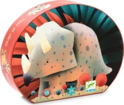 Djeco Teo The Dinosaur Silhouette - 24pc Puzzle