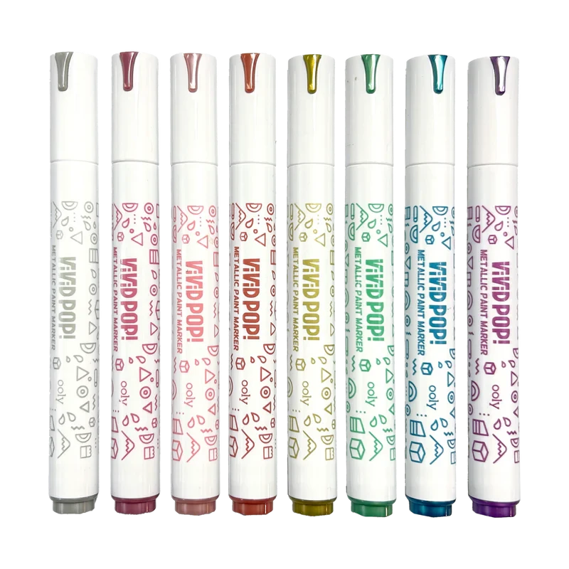 Vivid Pop! Water Based Paint Markers - Metallic Ooly Vivid Pop! Water Based Paint Markers - Metallic -Toyology Toys e1ztaqzbqpfcwpab8ayu