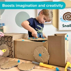 Makedo Explore Cardboard Construction Kit -Toyology Toys explore kitmakedo 365879