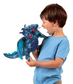 Folkmanis Dragon Blue Three Headed Puppet -Toyology Toys f7ff28177dae2de185c691f8dca9b021