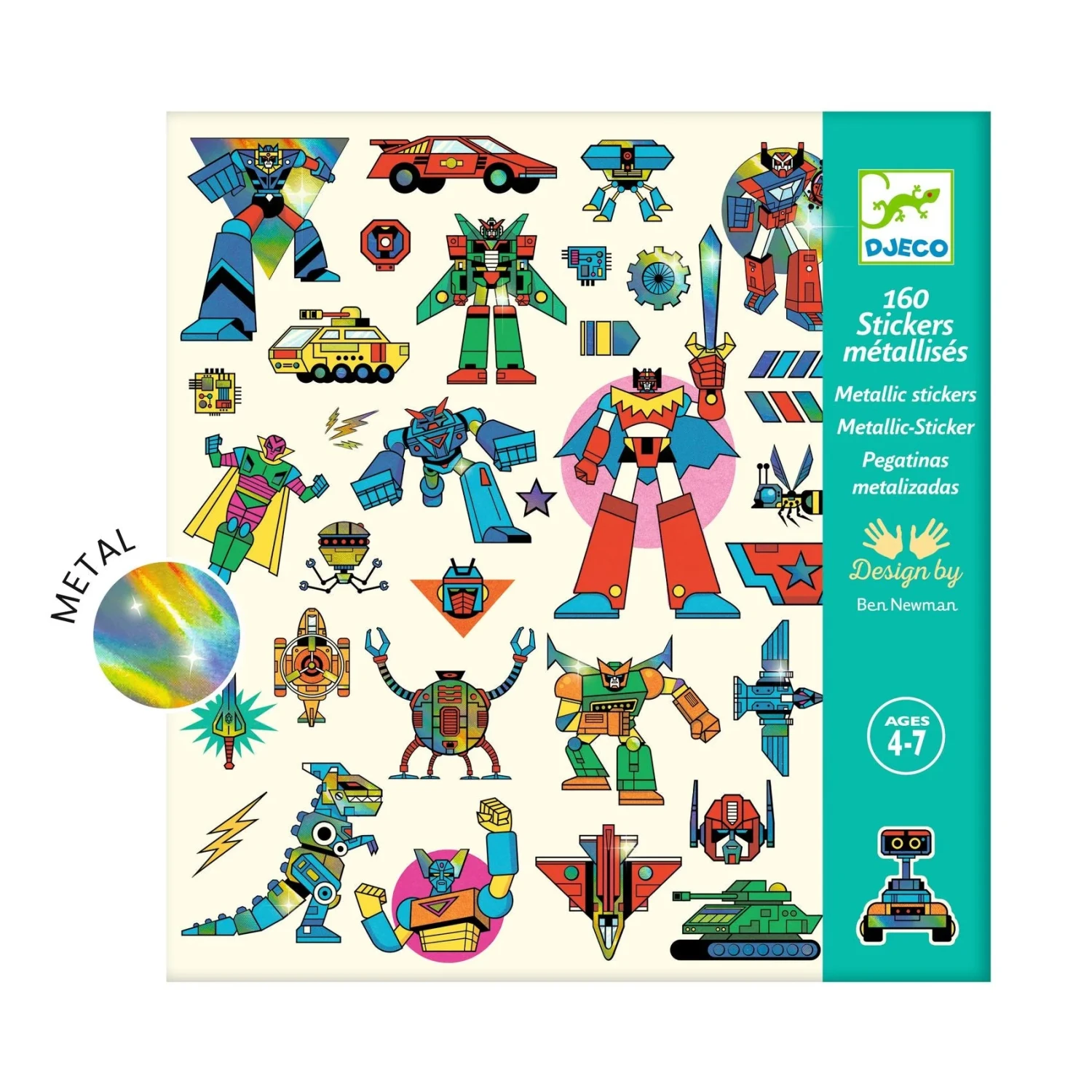 Robots Sticker Sheets Djeco Robots Sticker Sheets -Toyology Toys fmat4tbvfkhra1ldl0yb