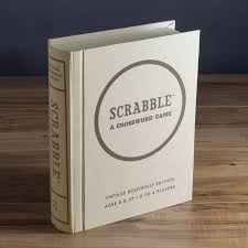 Vintage Bookshelf Scrabble