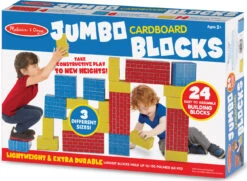 Melissa & Doug Jumbo Cardboard Blocks (24 Pc)