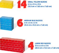 Melissa & Doug Jumbo Cardboard Blocks (24 Pc) 5 Melissa & Doug Jumbo Cardboard Blocks (24 Pc) -Toyology Toys md2783 3