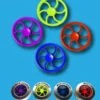 Spoke Neon Spinner -Toyology Toys metalroundspokespinner