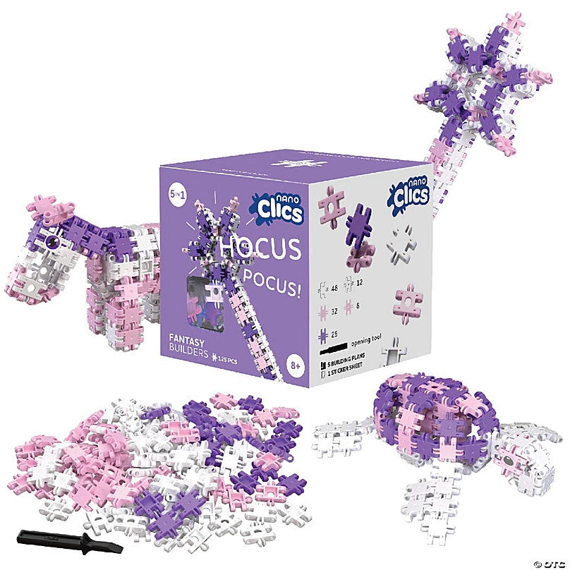 Nano Clics Fantasy 125pc Hocus Pocus Nano Clics Fantasy 125pc Hocus Pocus -Toyology Toys nano clics creative 125pc hocus pocus construction toys for children ages 8 14604302