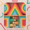 Rainbow Wooden Blocks -Toyology Toys novtkr105