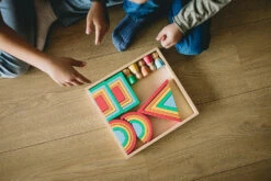 Rainbow Wooden Blocks -Toyology Toys novtkr105 14