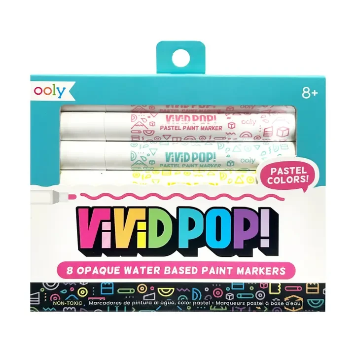 Vivid Pop! Water Based Paint Markers - Pastel Ooly Vivid Pop! Water Based Paint Markers - Pastel -Toyology Toys nzw8qb48pisjjuqzudrm