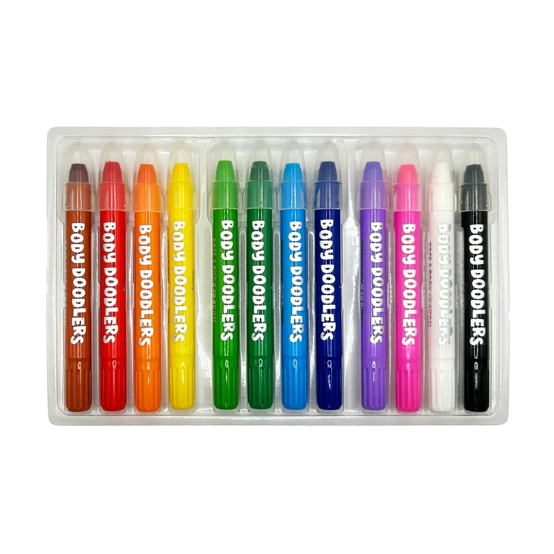 Body Doodlers - 12 Face & Body Crayons Ooly Body Doodlers - 12 Face & Body Crayons -Toyology Toys