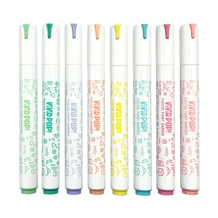 Vivid Pop! Water Based Paint Markers - Pastel Ooly Vivid Pop! Water Based Paint Markers - Pastel -Toyology Toys