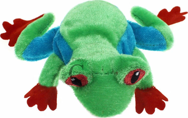 Tree Frog Finger Puppet Tree Frog Finger Puppet -Toyology Toys pupppc002200 1