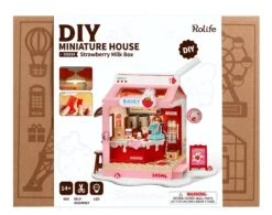 DIY Miniature House : Strawberry Milk Box Set
