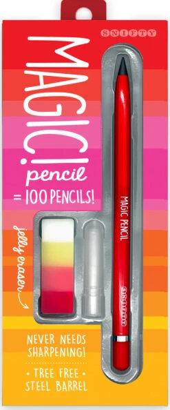 Magic Pencil Red W/Jelly Eraser