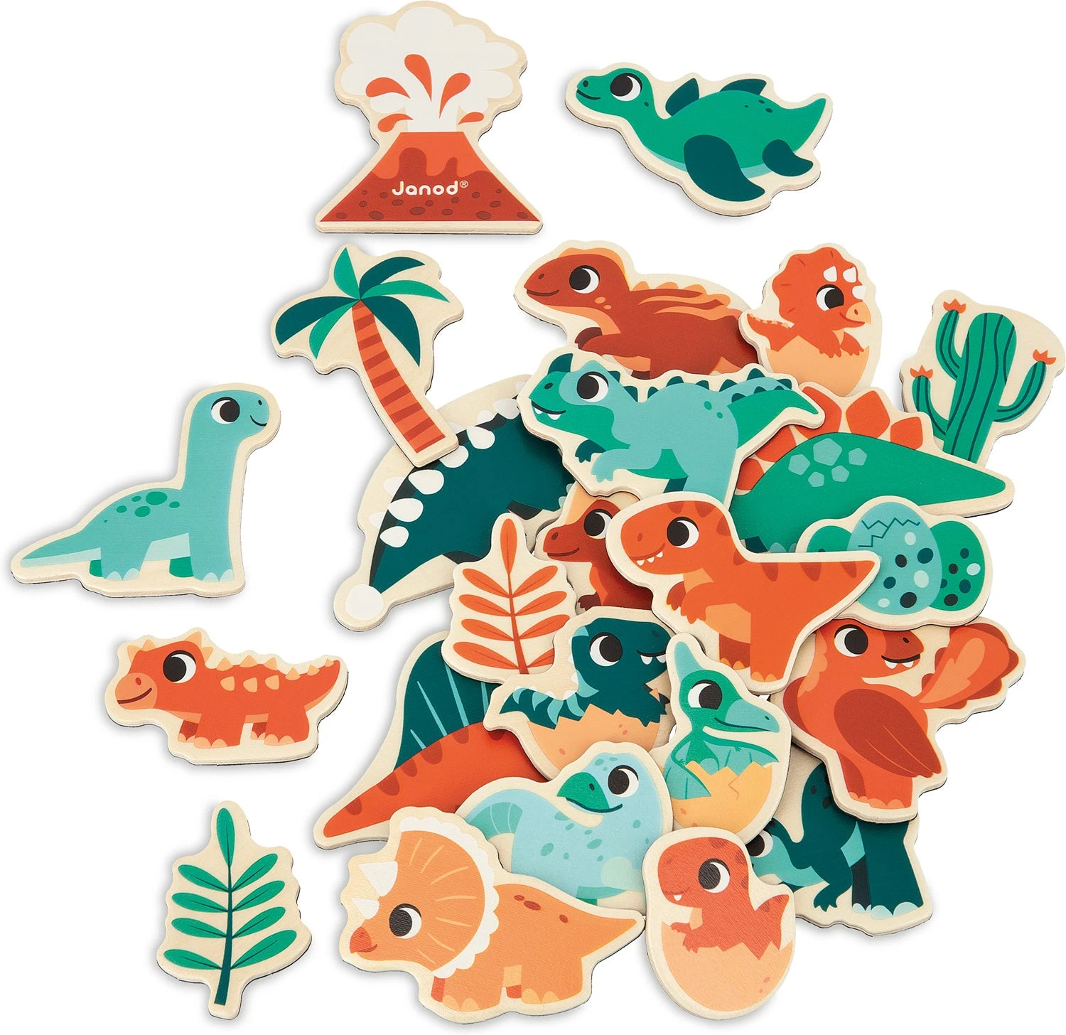 Dino Magnets 24pc Set Janod Dino Magnets 24pc Set -Toyology Toys tgtg au24 j05839